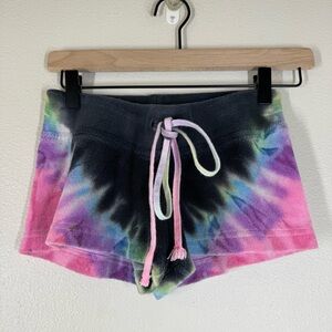 Hardtail Girls Tie Dye Terry Cloth Low Rise Shorts Size Youth Large Or 14